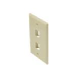 Steren 2-Cavity Keystone Faceplate, Almond 310-
