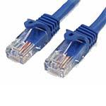 StarTech.com Cat5 UTP Patch Cable, Snagless, Blue,