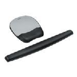 Memory Foam Silver Mouse Pad Wrist Rest 9175801