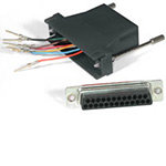 C2G RJ45 to DB25M Modular Adapter, Black