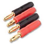 Belkin PureAV Gold Banana Plugs, Solderless, 4-pac