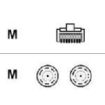 STP Network Cable RJ-45 to BNC CAB-E1-RJ45BNC=
