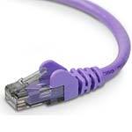 Belkin Cat6 UTP Patch Cable, Purple, Snagless, 3ft