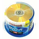 Maxell 16x 4.7GB DVD-R Media (50-pack Spindle) 638