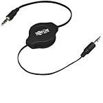 Tripp Lite Retractable 3.5mm (M-M) Stereo Cable,