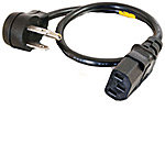 C2G Universal Flat Panel Power Cord, 1.
