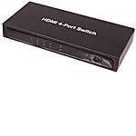 HDMI 4-Port Switch for (4) Digital HDMI Devices CE