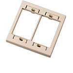 C2G Snap-In Double-Gang Wall Plate, White 03419