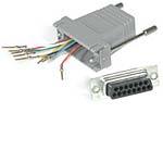 C2G RJ45-DB15 Modular Adapter, Gray 02926