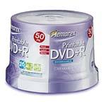 16x 4.7GB Printable DVD+R Media (50-pack) 32024753