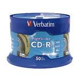 Verbatim 52x 700MB Lightscribe CD-R Media (50-pack