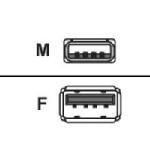 USB Type A Male to Female Extension Cable, 15ft. 2