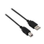 USB 2.0 Cable, USB Type A to USB Type B (M-M), Bla