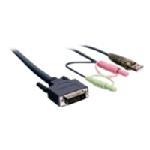 Dual-Link DVI KVM Cable, USB and Audio/Mic, TAA Co