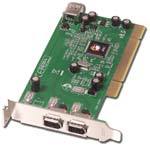 Low Profile 1395 (FireWire) 3-Port (2 External and
