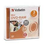 Verbatim 2x 2.8GB Mini DVD-RAM Media (3-pack Jewel