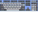 Keyboard w/ PS/2 + USB Ports 104-Keys - Black 9017