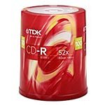 TDK 52x 700MB CD-R Media (100-pack Spindle) CD-R80