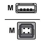 Zebra USB Interface Cable, Type A to Type B, 6ft