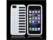 White Piano Apple Iphone 5 Rubbery Soft Silicone S