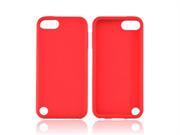 Red Apple Ipod Touch 5 Rubbery Soft Silicone Skin 